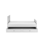 Ines elegant white łóżko 90x200 z szufladą