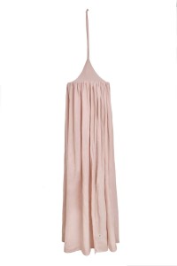 Dusty pink lniany baldachim