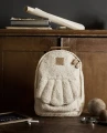 Plecak Elodie BackPack MIDI White Boucle z kieszenią frontową i zamkami
