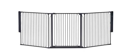 Bramka ochronna Baby Dan Carl Wide X czarna – zdjęcie główne