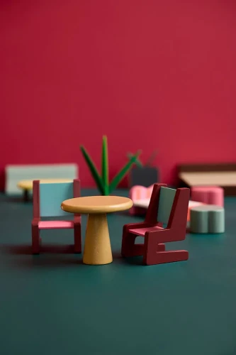 Domek dla lalek AIDEN Kid’s Concept z drewnianymi pomieszczeniami