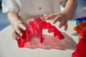 Cleverclixx - Klocki magnetyczne ze schodami - Stairs Set Intense 34 el.