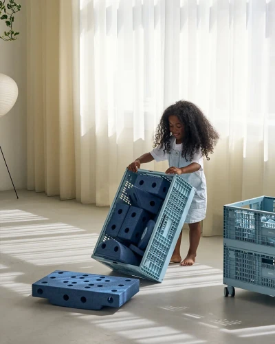 MODU skrzynia do przechowywania Sky Blue, pudełko na elementy zestawów