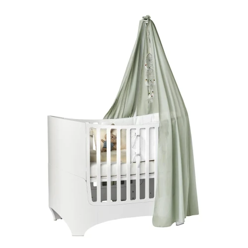 LEANDER baldachim do łóżeczka CLASSIC Baby Sage green, delikatna osłona
